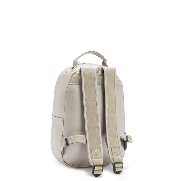 KIPLING Small Backpack (With Laptop Protection) Female Metallic Glow Seoul S  -  I3789-48I