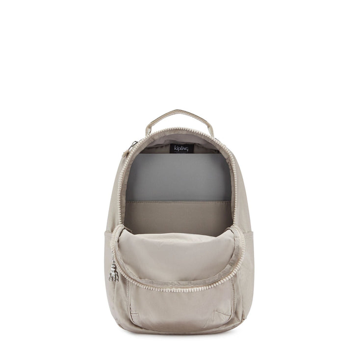 KIPLING Small Backpack (With Laptop Protection) Female Metallic Glow Seoul S  -  I3789-48I