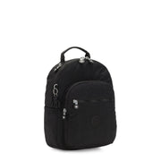 KIPLING-SEOUL S-Small Backpack (With Laptop Protection)-Black Noir-I4082-P39
