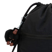 Kipling-Supertaboo-Medium Drawstring Swim Bag -True Black-09487-J99