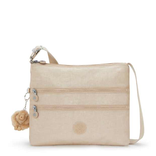 KIPLING Medium crossbody Female Sparkled Beige Alvar 12472-5DV