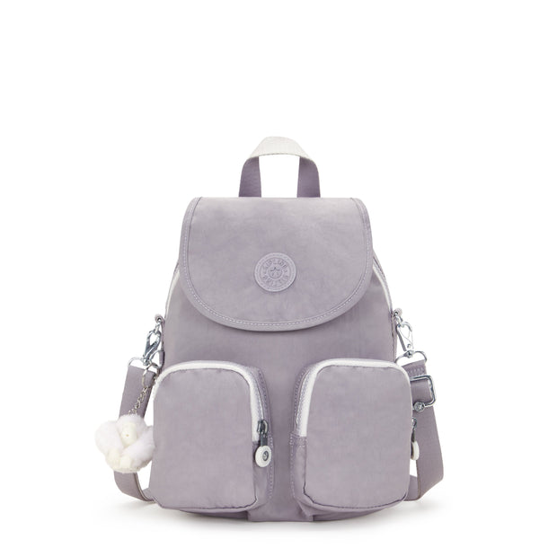 KIPLING-Firefly Up-Small backpack (convertible to shoulderbag)-Tender Grey-12887-1FB