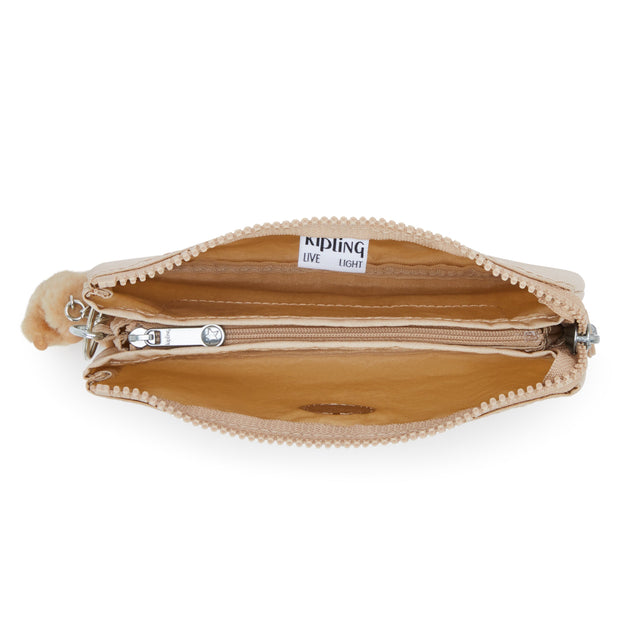 KIPLING Large purse Female Sparkled Beige Creativity L 13093-5DV