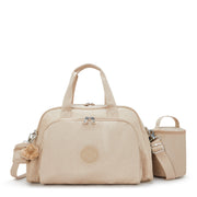 KIPLING Large baby bag (with changing mat) Female Sparkled Beige Camama 13556-5DV