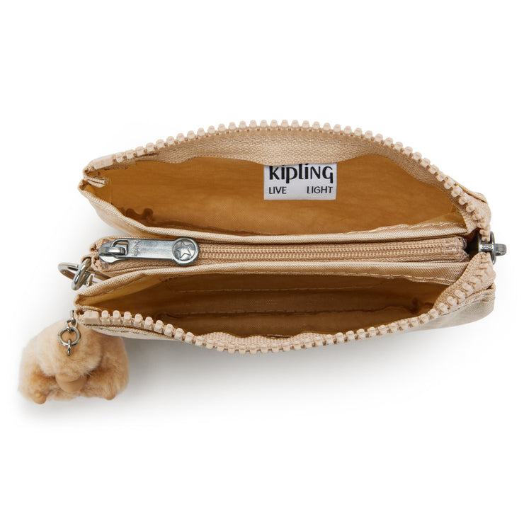 KIPLING Small purse Female Sparkled Beige Creativity S 15205-5DV