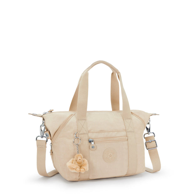 KIPLING Small handbag (with removable shoulderstrap) Female Sparkled Beige Art Mini 15410-5DV