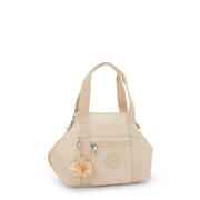 KIPLING Small handbag (with removable shoulderstrap) Female Sparkled Beige Art Mini 15410-5DV