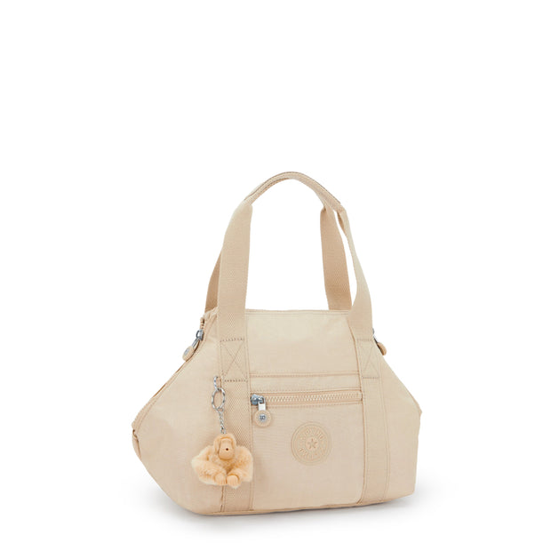 KIPLING Small handbag (with removable shoulderstrap) Female Sparkled Beige Art Mini 15410-5DV
