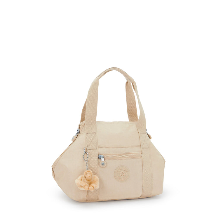 KIPLING Small handbag (with removable shoulderstrap) Female Sparkled Beige Art Mini 15410-5DV