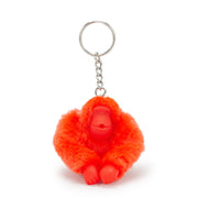 KIPLING Pack of 10 Small monkey keyhangers Female Open Orange Monkeyclip S 16474-8CM
