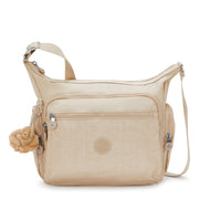 KIPLING Large crossbody Female Sparkled Beige Gabbie 22621-5DV