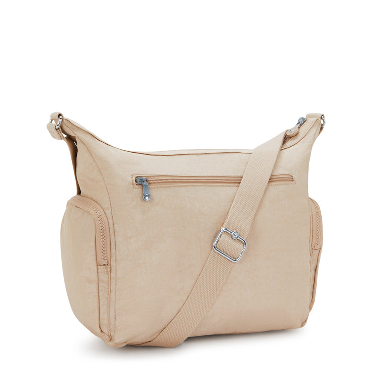 KIPLING Large crossbody Female Sparkled Beige Gabbie 22621-5DV