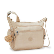 KIPLING Large crossbody Female Sparkled Beige Gabbie 22621-5DV