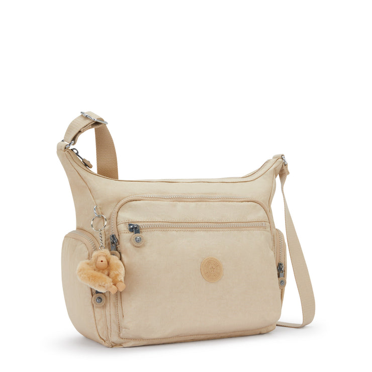 KIPLING Large crossbody Female Sparkled Beige Gabbie 22621-5DV