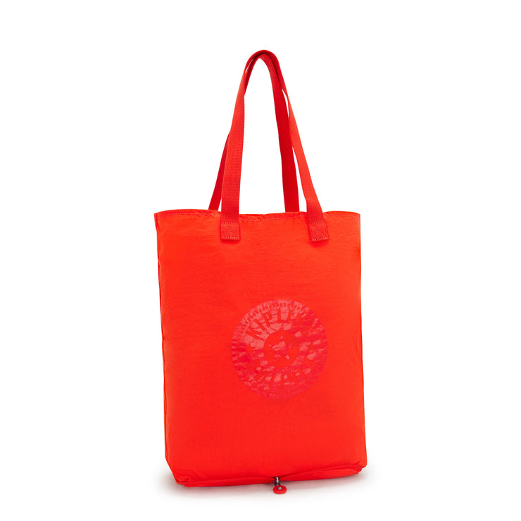 KIPLING Medium foldable tote Unisex Open Orange Hip Hip Hurray 5 I1572-SP1