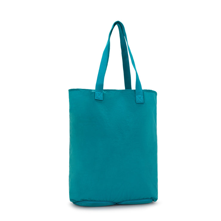 KIPLING Medium foldable tote Unisex Aqua Hip Hip Hurray 5 I1572-UU7