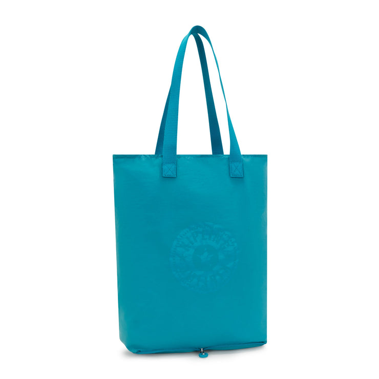 KIPLING Medium foldable tote Unisex Aqua Hip Hip Hurray 5 I1572-UU7