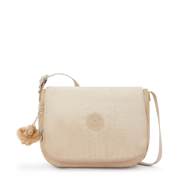 KIPLING Medium crossbody Female Sparkled Beige Earthbeat M I2506-5DV