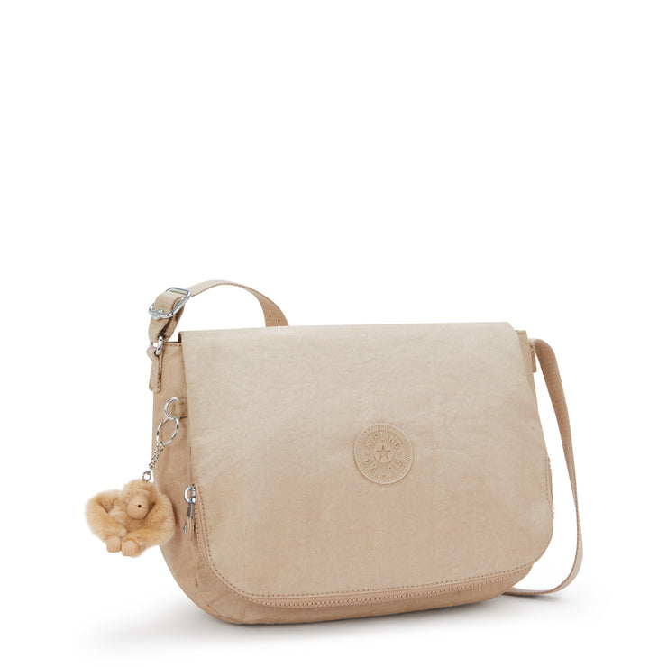 KIPLING Medium crossbody Female Sparkled Beige Earthbeat M I2506-5DV