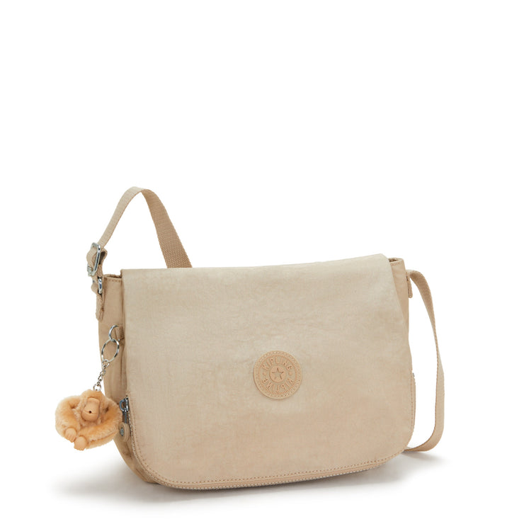 KIPLING Medium crossbody Female Sparkled Beige Earthbeat M I2506-5DV