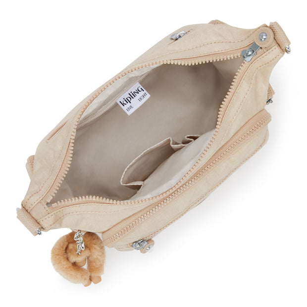 KIPLING Medium crossbody Female Sparkled Beige Gabbie S I2532-5DV