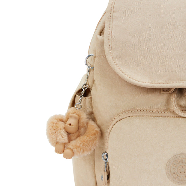 KIPLING Small backpack Female Sparkled Beige City Pack Mini I2671-5DV