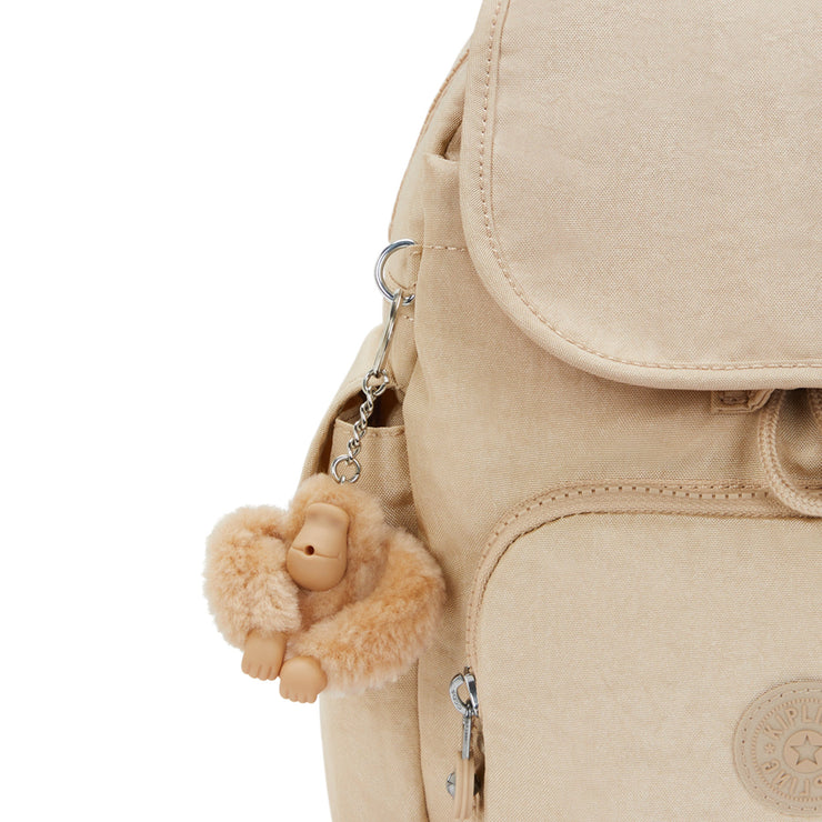 KIPLING Small backpack Female Sparkled Beige City Pack Mini I2671-5DV
