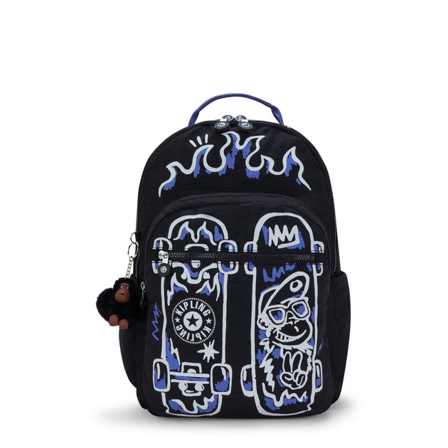 KIPLING Large backpack (with laptop compartment) Unisex Fire Skate Seo ...