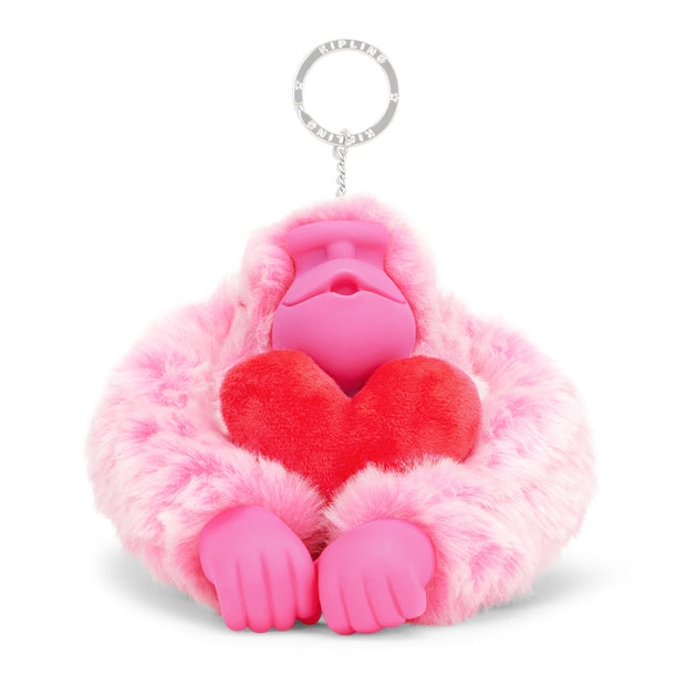 KIPLING-Valentine Monkey Xl-Collector monkey-Valentine Pink-I3130-V84