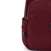 KIPLING Medium Backpack Female Maroon Tile Jq Delia I3149-9HX