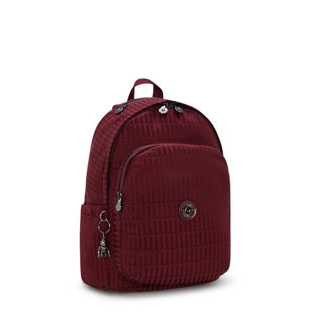 KIPLING Medium Backpack Female Maroon Tile Jq Delia I3149-9HX