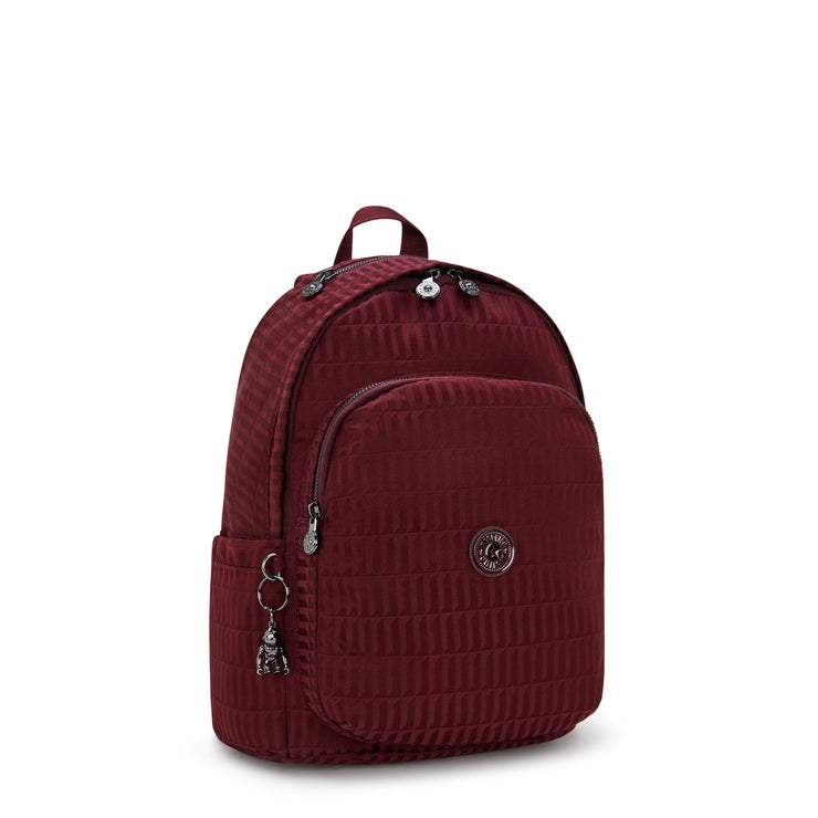 KIPLING Medium Backpack Female Maroon Tile Jq Delia I3149-9HX