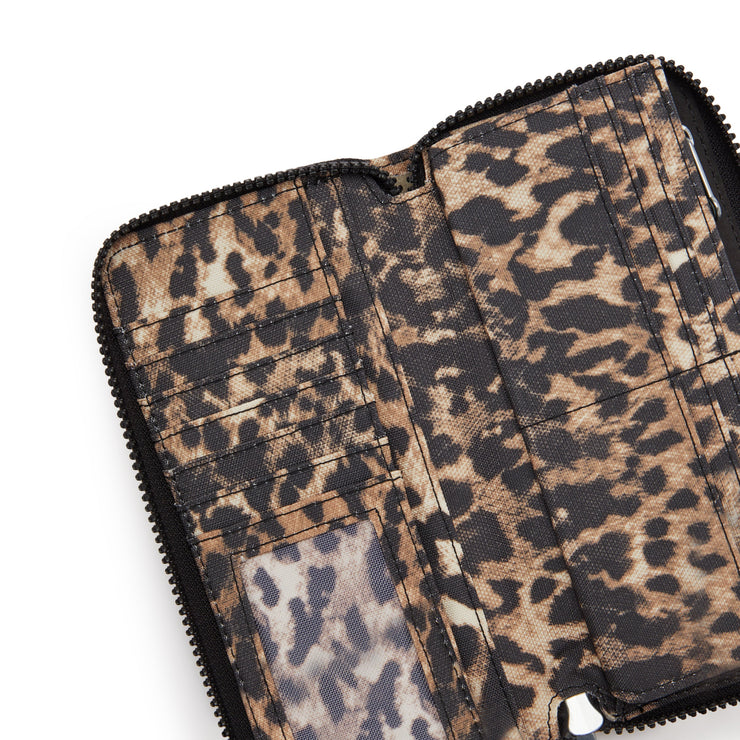 KIPLING Large wallet Female Wild Leopard Money World I3285-6JP