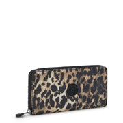 KIPLING Large wallet Female Wild Leopard Money World I3285-6JP