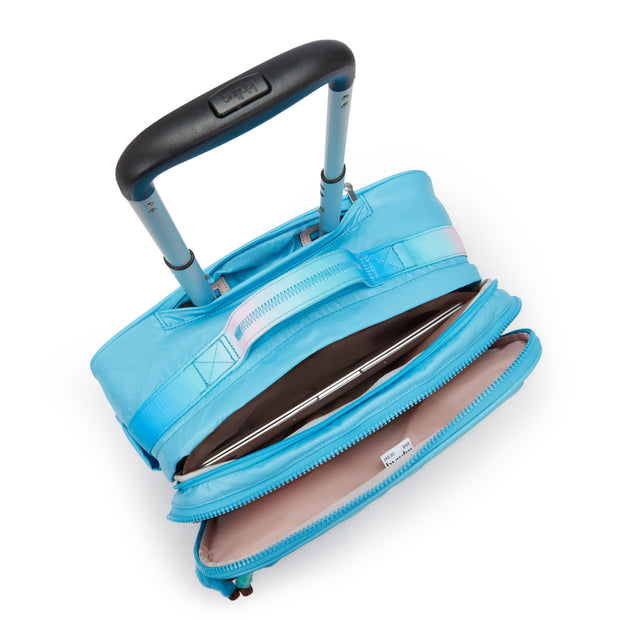 KIPLING Large wheeled bag Female Sea Blue Met New Storia I3390-52D