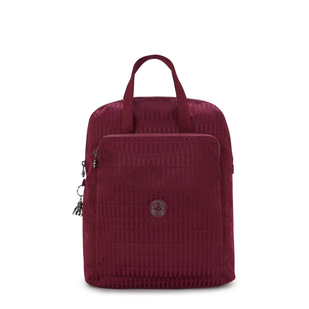 KIPLING Medium backpack (with laptop compartment) Female Maroon Tile Jq Kazuki I3507-9HX
