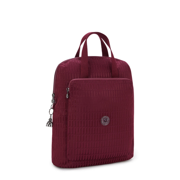 KIPLING Medium backpack (with laptop compartment) Female Maroon Tile Jq Kazuki I3507-9HX