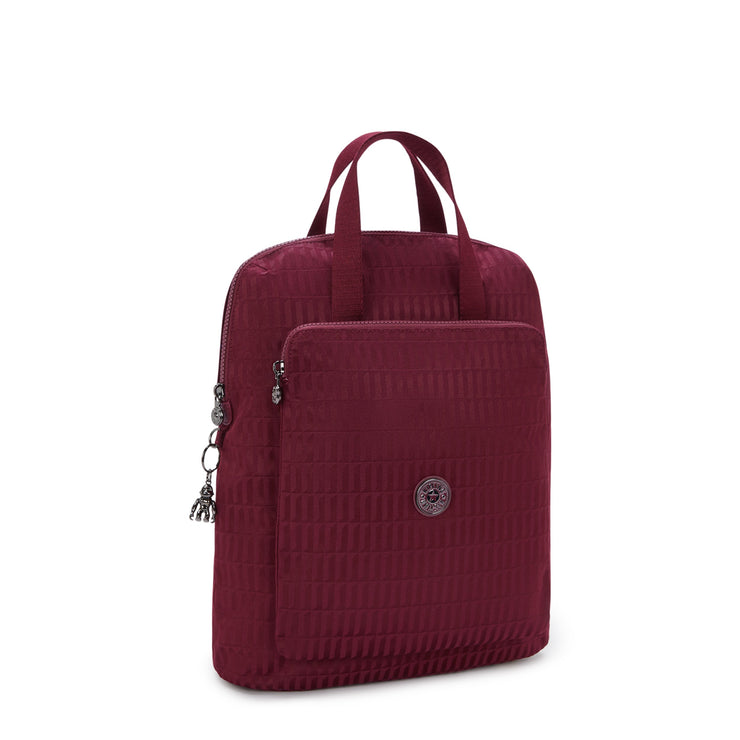KIPLING Medium backpack (with laptop compartment) Female Maroon Tile Jq Kazuki I3507-9HX