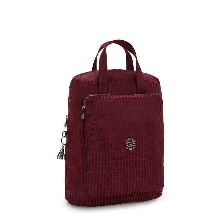 KIPLING Medium backpack (with laptop compartment) Female Maroon Tile Jq Kazuki I3507-9HX
