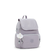 KIPLING-City Zip S-Small Backpack with Adjustable Straps-Tender Grey-I3523-1FB