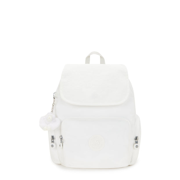 KIPLING-City Zip S-Small Backpack with Adjustable Straps-Pure Alabaster-I3523-6KH