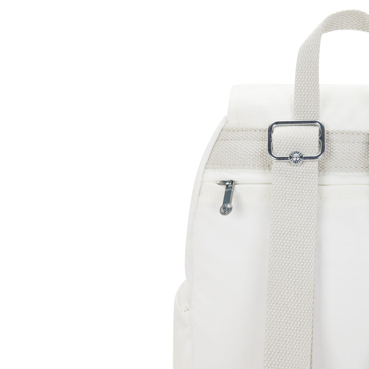 KIPLING-City Zip S-Small Backpack with Adjustable Straps-Pure Alabaster-I3523-6KH