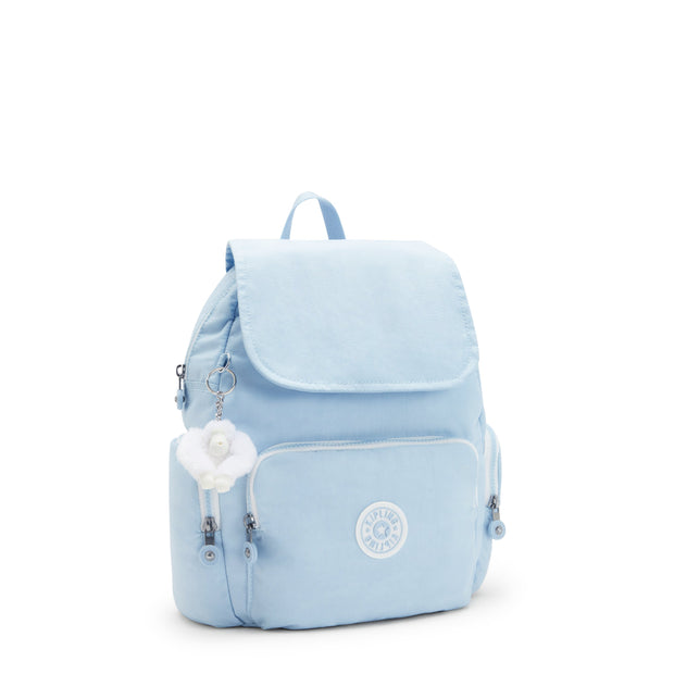 KIPLING-City Zip S-Small Backpack with Adjustable Straps-Frost Blue Bl-I3523-LZ8