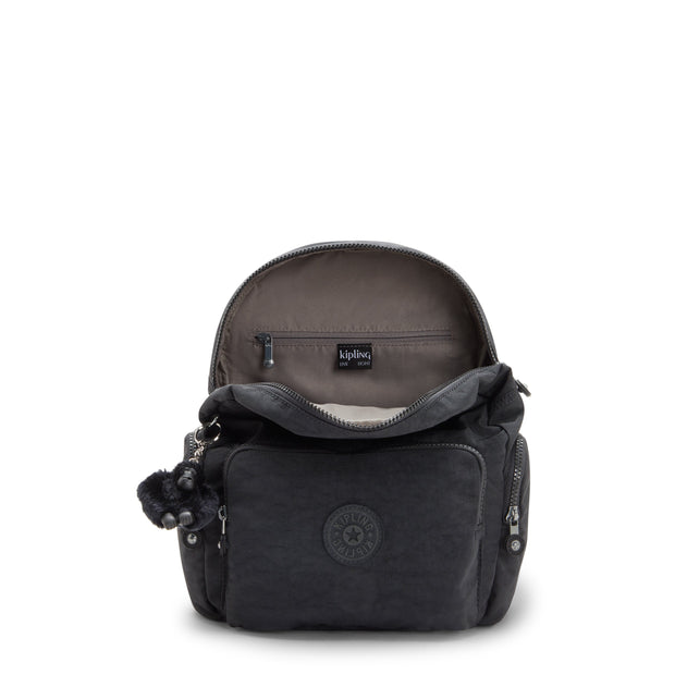 KIPLING-City Zip S-Small Backpack with Adjustable Straps-Black Noir-I3523-P39