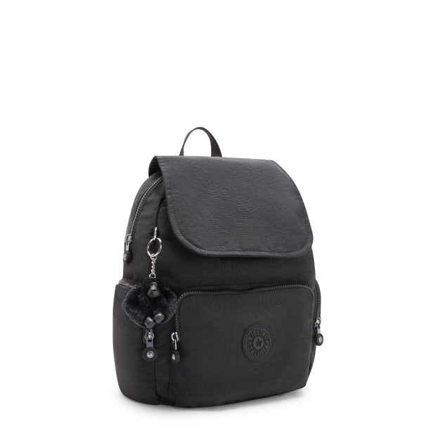 KIPLING-City Zip S-Small Backpack with Adjustable Straps-Black Noir-I3523-P39