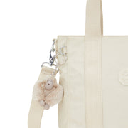 KIPLING-Asseni Mini-Small tote (with removable shoulderstrap)-Beige Pearl-I3572-3KA