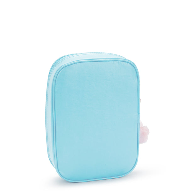 KIPLING Large pencase Female Sea Blue Met 100 Pens I3624-52D