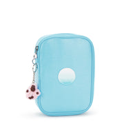 KIPLING Large pencase Female Sea Blue Met 100 Pens I3624-52D