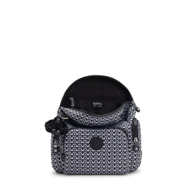 KIPLING-City Zip Mini-Mini Backpack with Adjustable Straps-Signature P ...