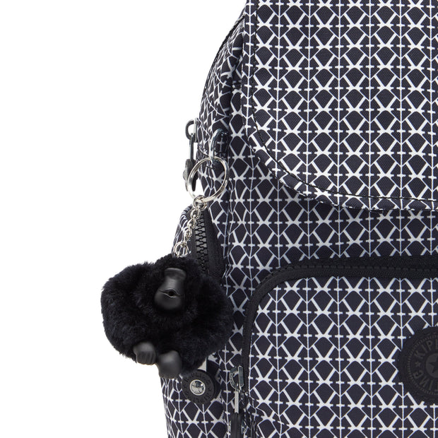 KIPLING-City Zip Mini-Mini Backpack with Adjustable Straps-Signature Print-I3735-DD2